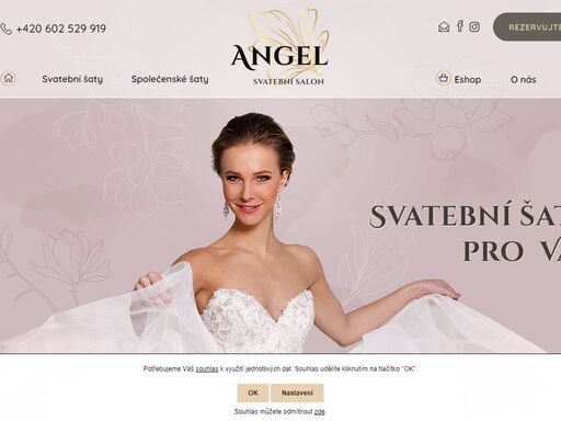 svatební salon angel chrudim. půjčovna svatebních satů chrudim a společenských šatů chrudim