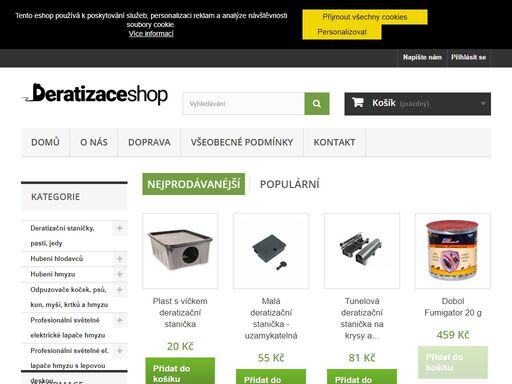 váš specialista na přípravky k deratizaci a dezinsekci