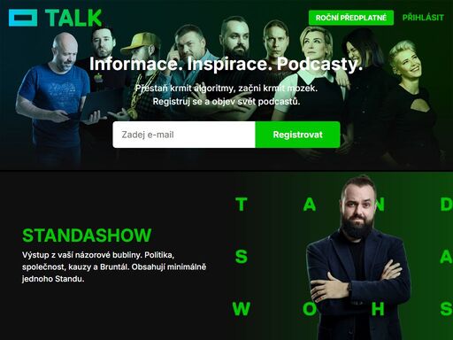 všechny podcasty na jednom místě. 0 % reklam, 100 % obsahu. děláme to ze srdce tak, jak bychom chtěli, aby někdo dělal podcasty pro nás. jsme komunitní projekt otevřený všem divákům a tvůrcům.