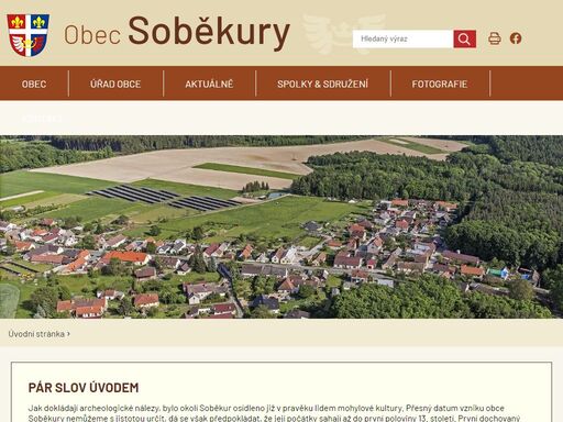 oficiální stránky obce soběkury