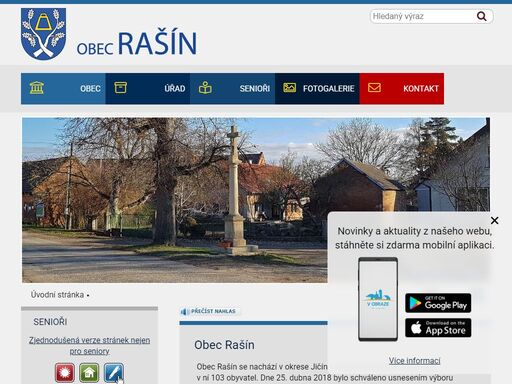 oficiální stránky obce rašín