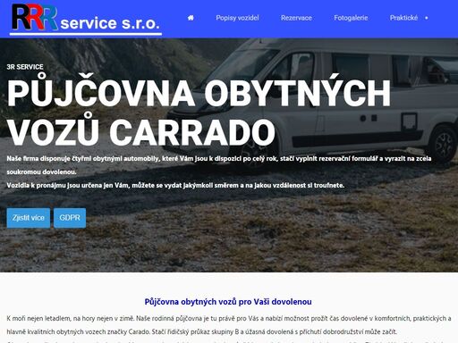 půjčovna obytných vozů carrado