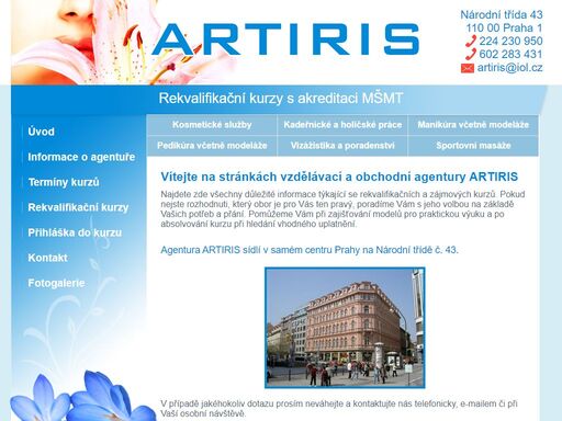 vzdělávací a obchodní agentura artiris