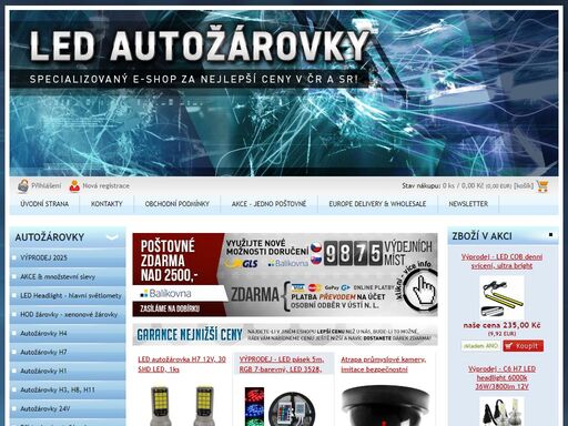 specializovaný e-shop na led autožárovky za nejlepší ceny v čr!