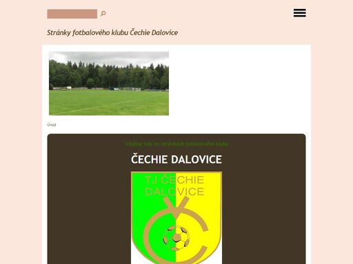 stránky fotbalového klubu 