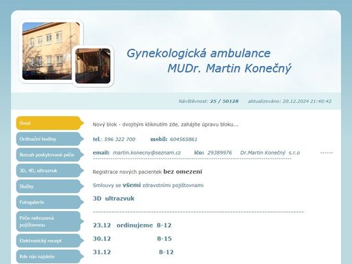 gynekolocická ambulance poradna pro tehotne