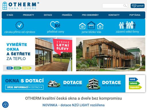 tradiční český výrobce otherm pro vás již 30 let vyrábí plně funkční, ale přitom cenově dostupná okna a dveře v nekompromisní kvalitě a krásném designu.