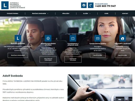 autoškola a autodoprava lednice na moravě původně autoškola. dnes s dalšími službami jako školení řidičů, dopravní výchova,taxi, minibus, autobus.
