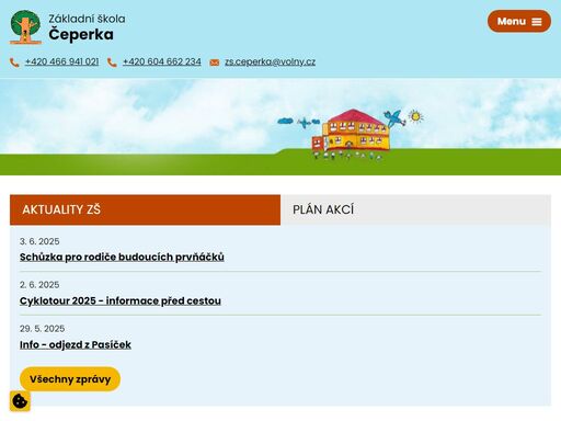 jsme málotřídní venkovská škola. škola má všechny ročníky prvního stupně. na škole pracují 2 oddělení školní družiny. kapacita školy je 90 žáků.