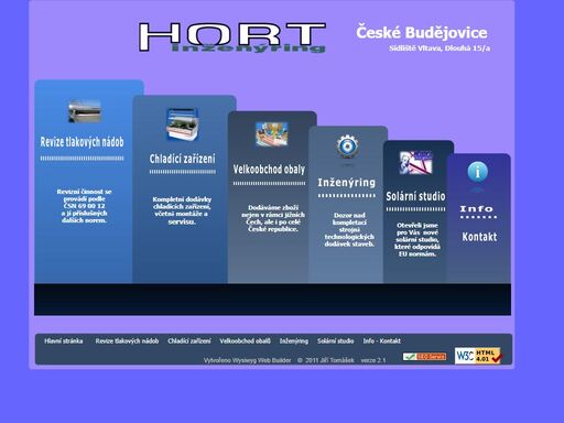 firma hort-inženýring, revize tlakových nádob, chlazení, velkoobchod obaly, inženýring, solární studio.