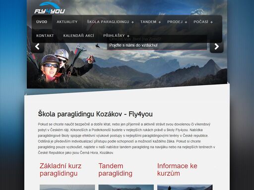 škola paraglidingu kozákov a černá hora nabízí lekce a kurzy paraglidingu pro začátečníky ukončené pilotní licencí. dále nabízíme tandem paragliding a termické paraglidingové zájezdy.