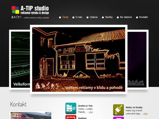 a-tip studio, copycentrum, olomouc, reklamní agentura, výroba reklamy, studio, cedule, nápisy, bannery, bigboardy, tabule, polepy vozidel, výlohy, tisk, letáky, plakáty, vizitky, svetelná reklama, plastická písma, 3d reklama, stojany, ácka, reklamní predmety, razítka 