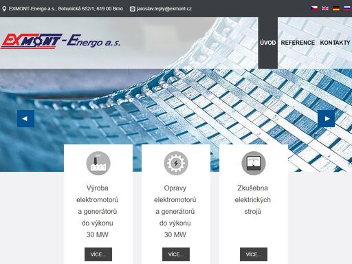 zajišťujeme komplexní služby v oboru vodních a parních turbín, elektromotorů, generátorů, včetně jejich oprav a dodávek pro jadernou energetiku.
