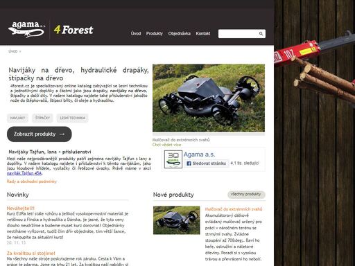 naviják, štípačka, štípací poloautomat, rotátor, hydraulika, drapák, tajfun, baltrotors. nabídka lesní techniky a příslušenství. drapáky na dřevo a na klest.