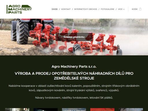 výroba náhradních dílů pro zemědělské stroje