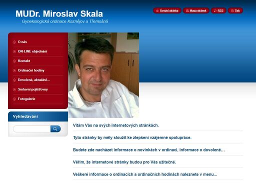 mudr. miroslav skala, gynekologická ordinace, kaznějov, třemošná,