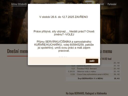 krčma středověk - restaurace frýdek místek