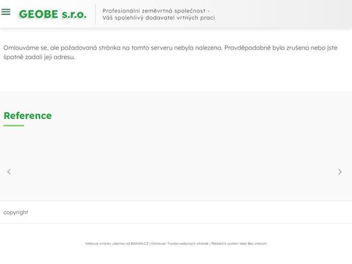 společnost geobe s.r.o. provádí vrtný a sondážní průzkum v oborech hydrogeologie, sanační geologie a inženýrská geologie....
