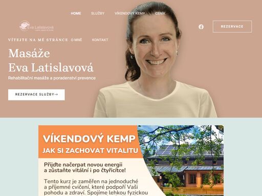 rehabilitační masáže eva latislavová jablonec nad nisou. masáže, poradenství, relaxace, běžecké tréninky v jablonci nad nisou.
