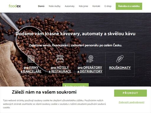 dodáme vám krásné kávovary, automaty a skvělou kávu. zajistíme servis, financování i zaškolení personálu po celém česku.
        