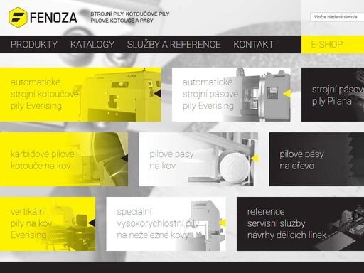  fenoza s.r.o. - specialista na technologie dělení kovů strojní pily pásové i kotoučové, prodej a pilových pásů kotoučů