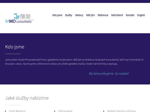 mmd consultants - my komunikujeme. vy rostete!