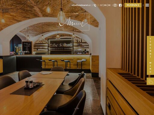 restaurace hotelu mariel ve znojmě