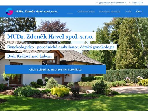 mudr. zdeněk havel ,gynekologicko - porodnická ambulance dvůr králové nad labem, dětská gynekologie dvůr králové nad labem