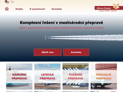 váš spediční partner s dlouholetýmy mezinárodními zkušenostmi