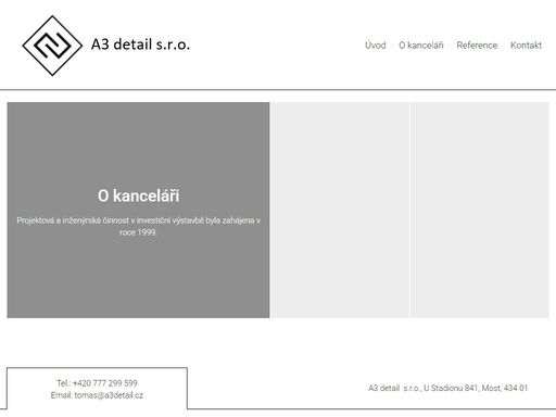 inženýrská činnost ve výstavbě. projektová a inženýrská činnost v investiční výstavbě byla zahájena v roce 1999.