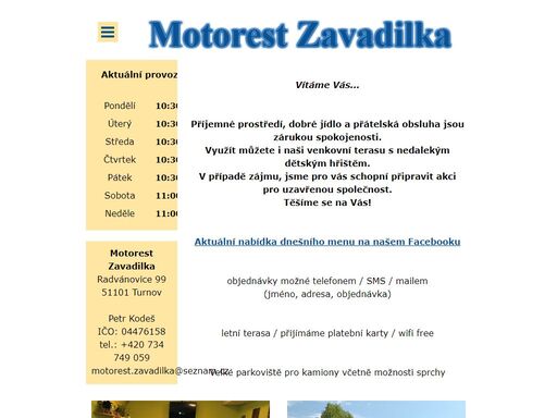 petr kodeš - motorest zavadilka / motorestzavadilka / motorest-zavadilka / zavadilka radvánovice / motik zavadilka / motik radvánovice