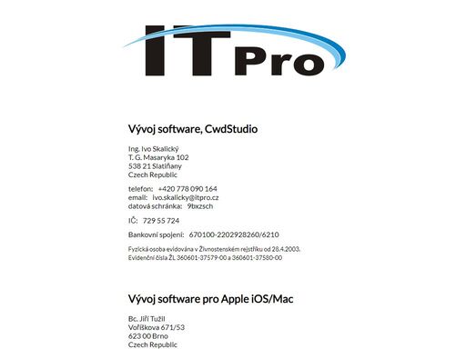 itpro cz - profesionální řešení.
