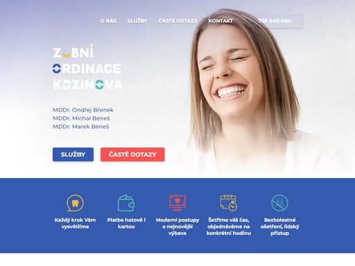 navštivte naši přátelskou zubní ordinaci na kozinově ulici v liberci. nabízíme komplexní zubní péči, včetně preventivní kontroly, kosmetické stomatologie a pokročilých léčebných postupů. naším cílem je poskytnout vám zdravý a svěží úsměv v pohodlném a moderním prostředí. zarezervujte si svou návštěvu ještě dnes a zažijte péči na nejvyšší úrovni!