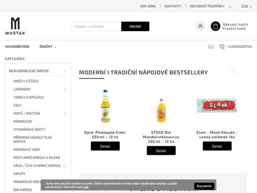 vítejte u mošťáka!. zásobujeme kavárny, bary, gastro, eventy, festivaly, akce, firmy i soukromé spotřebitele. nabízíme širokou nabídku tradičních i moderních nápojů a sirupů z čech i zahraničí.