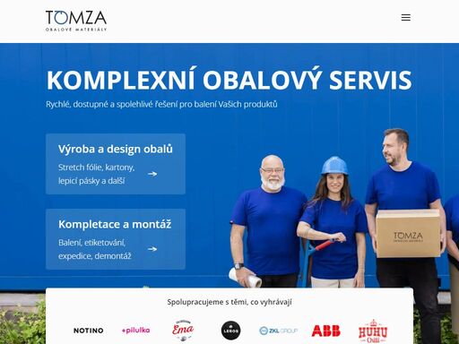 tomza - spolehlivé komplexní řešení pro výrobu a design balení vašich produktů. od výroby obalu přes kompletaci a dopravu.