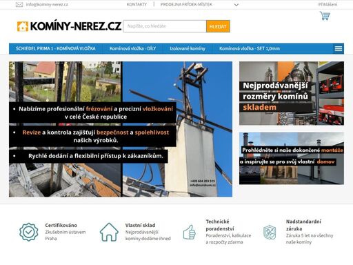 homepage -  


nabízíme nerezové komíny pro každý dům. 
nakupujte výhodně nerezové komíny, nerezové vložky do stávajících komínu, generátory a regulátory tahu komínu a veškerý další materiál pro stavbu a bezpečnou funkci vašeho komínu.
jsme specialisté v oboru s dlouholetými zkušenostmi.
10 důvodů, proč nakoupit…