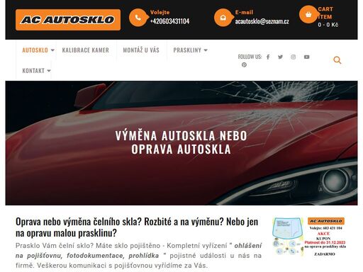 autosklo, přední, zadní a boční, je třeba mít vždy v dobrém stavu. máte prasklinu? rozbilli vám sklo? stavte se v ac autosklo brno a jihlava.