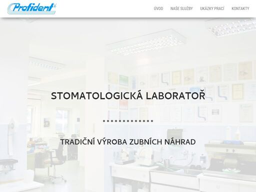 stomatologická laboratoř. výroba precizních zubních náhrad. profident a.s. záhumenní 832, kopřivnice. tel: 556 810 510 e-mail: info@profident.cz