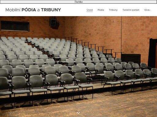 mobilní pódia a tribuny