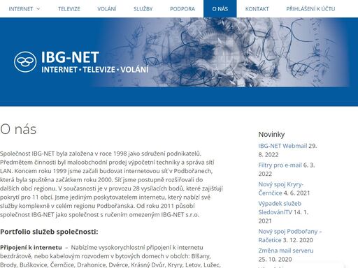 internet podbořany, připojení k internetu, isp, internet provider, televize, webdesign, volání