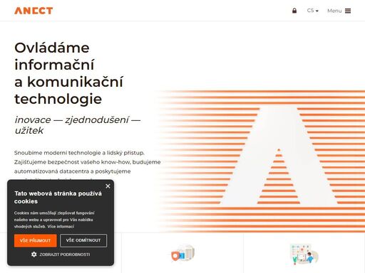 anect a.s. je předním dodavatelem profesionálních řešení z oblasti informačních a komunikačních technologií.