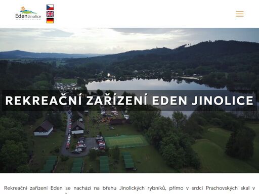 webové stránky rekreačního zařízení eden v jinolicích poblíž jičína - města pohádky