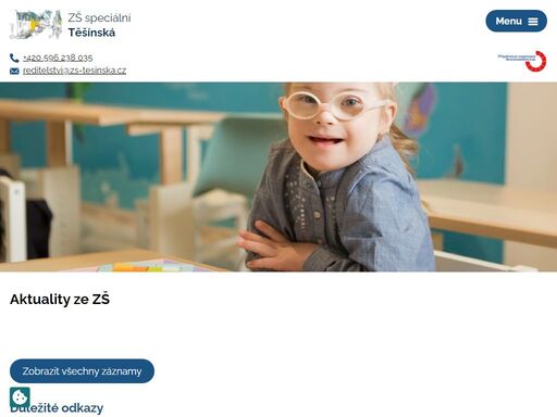 naše základní škola speciální vzdělává žáky se středně těžkým až těžkým mentálním postižením, více vadami a autismem. při škole funguje i internát.