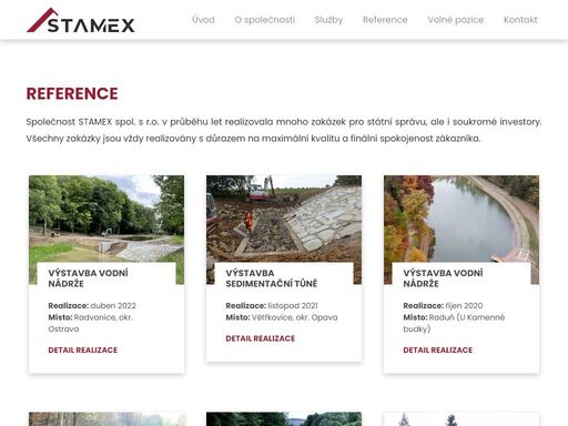komplexní realizace stavebních projektů.