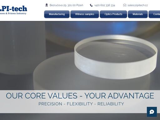 lpi s.r.o. manufactures blanks and optical products for uv, visible and ir applications. we also sell witness samples and polishing powder.