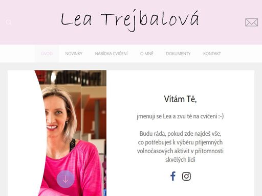 lea trejbalová | profilové stránky trenérky a instruktorky