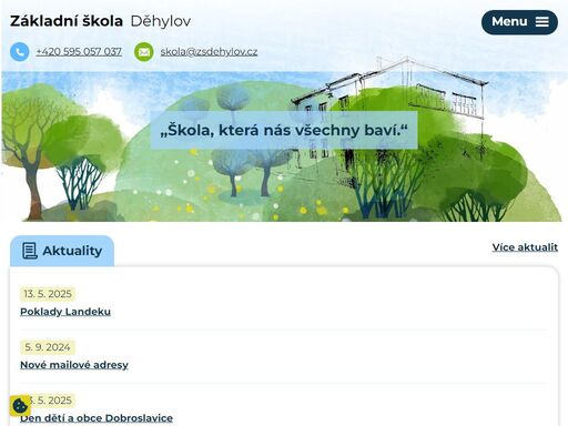 základní škola děhylov je školou málotřídní. vyučujeme na dvou školních budovách – ve školní budově v děhylově a ve školní budově v dobroslavicích. zjistěte o nás více.