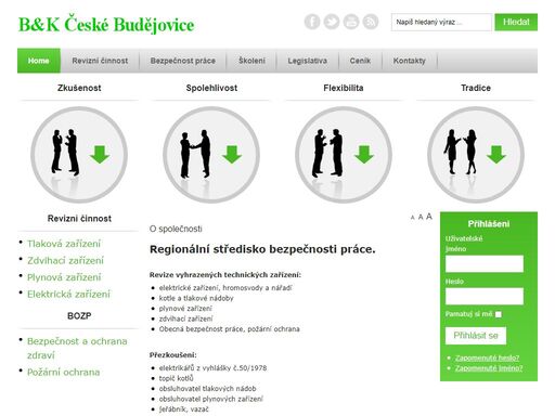 české budějovice, školení bezpečnosti práce - bozp, revize tlakových nádob, práce ve výškách, školení referentů řidičů, strojnické průkazy, elektro revize, revize plynových zařízení, odborné prohlídky kotelen