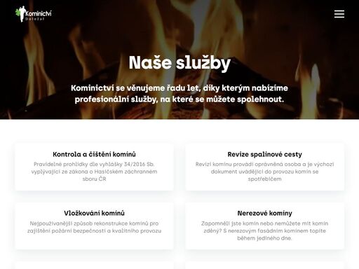 zabýváme se komplexním řešením veškerých spalinových cest, komínů, vytápěním a servisem. provádíme vložkování komínů, frézování komínů, ...