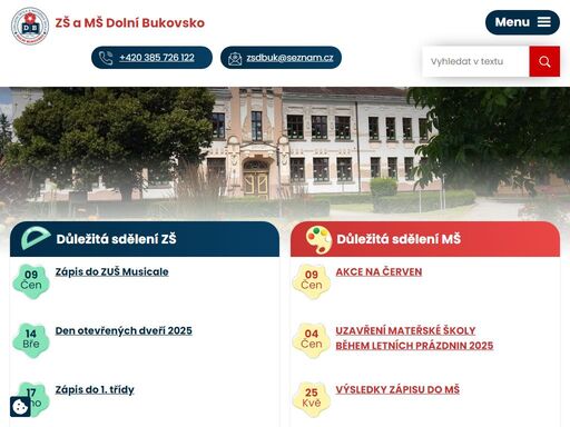 základní škola a mateřská škola v dolním bukovsku se řadí mezi menší plně organizované školy se žáky v devíti ročnících. při škole pracuje školní družina se dvěma odděleními a mateřská škola se třemi třídami.
